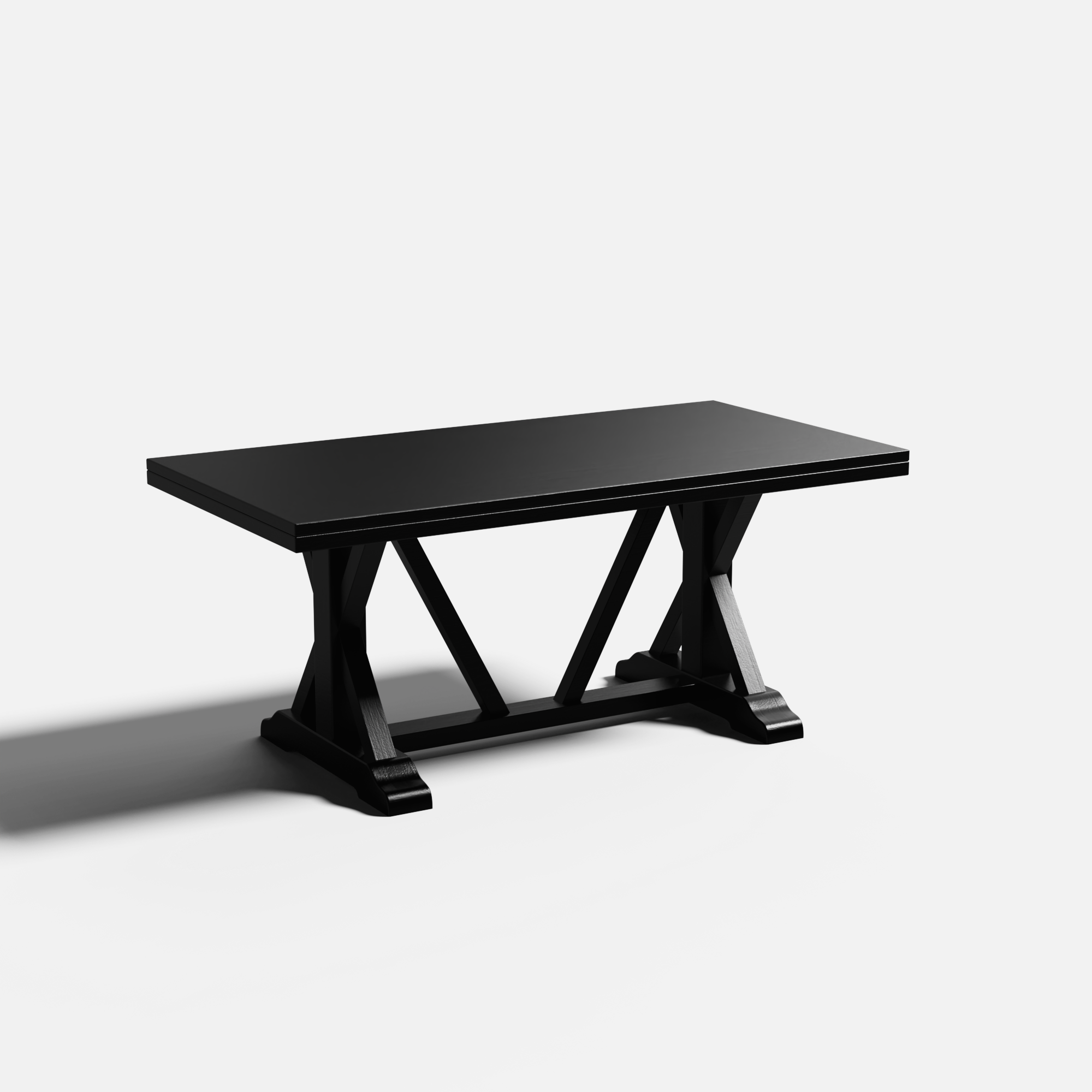 Gable Luxury Dining Table - Large 6 Seater - 175 cm x 90 cm x 76 cm - Mango