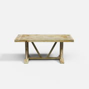 Gable Luxury Dining Table - Large 6 Seater - 175 cm x 90 cm x 76 cm - Mango