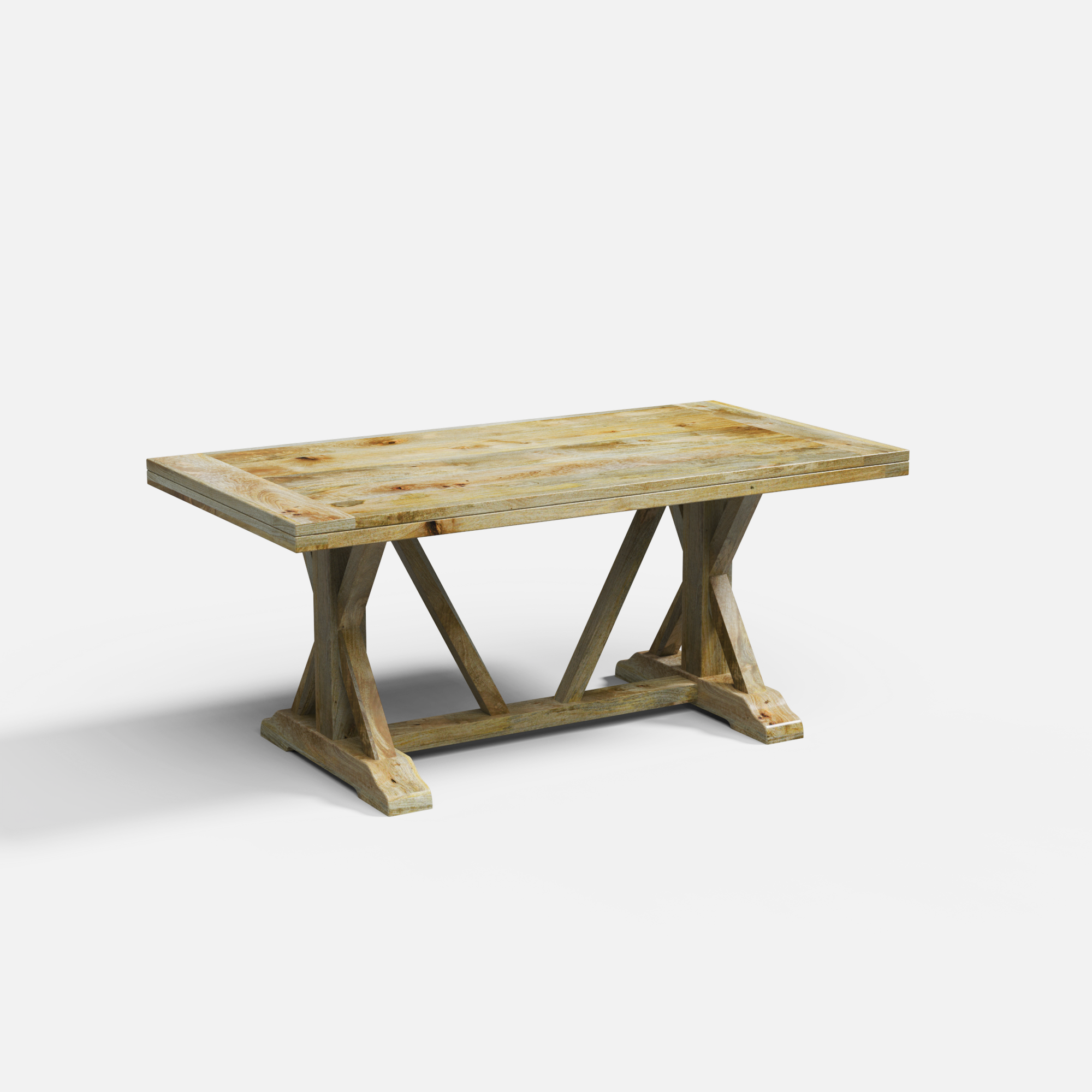 Gable Luxury Dining Table - Large 6 Seater - 175 cm x 90 cm x 76 cm - Mango