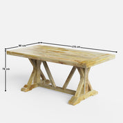 Gable Large Dining Table with Pierre Chairs - 6 Seater/175 cm - Crafts Mill Bespoke Furniture - Dining