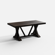 Gable Luxury Dining Table - Large 6 Seater - 175 cm x 90 cm x 76 cm - Mango