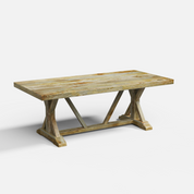 Gable Luxury Dining Table - 8 Seater - 210 cm x 100 cm x 76 cm - Mango
