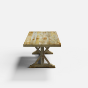 Gable Luxury Dining Table - 8 Seater - 210 cm x 100 cm x 76 cm - Mango