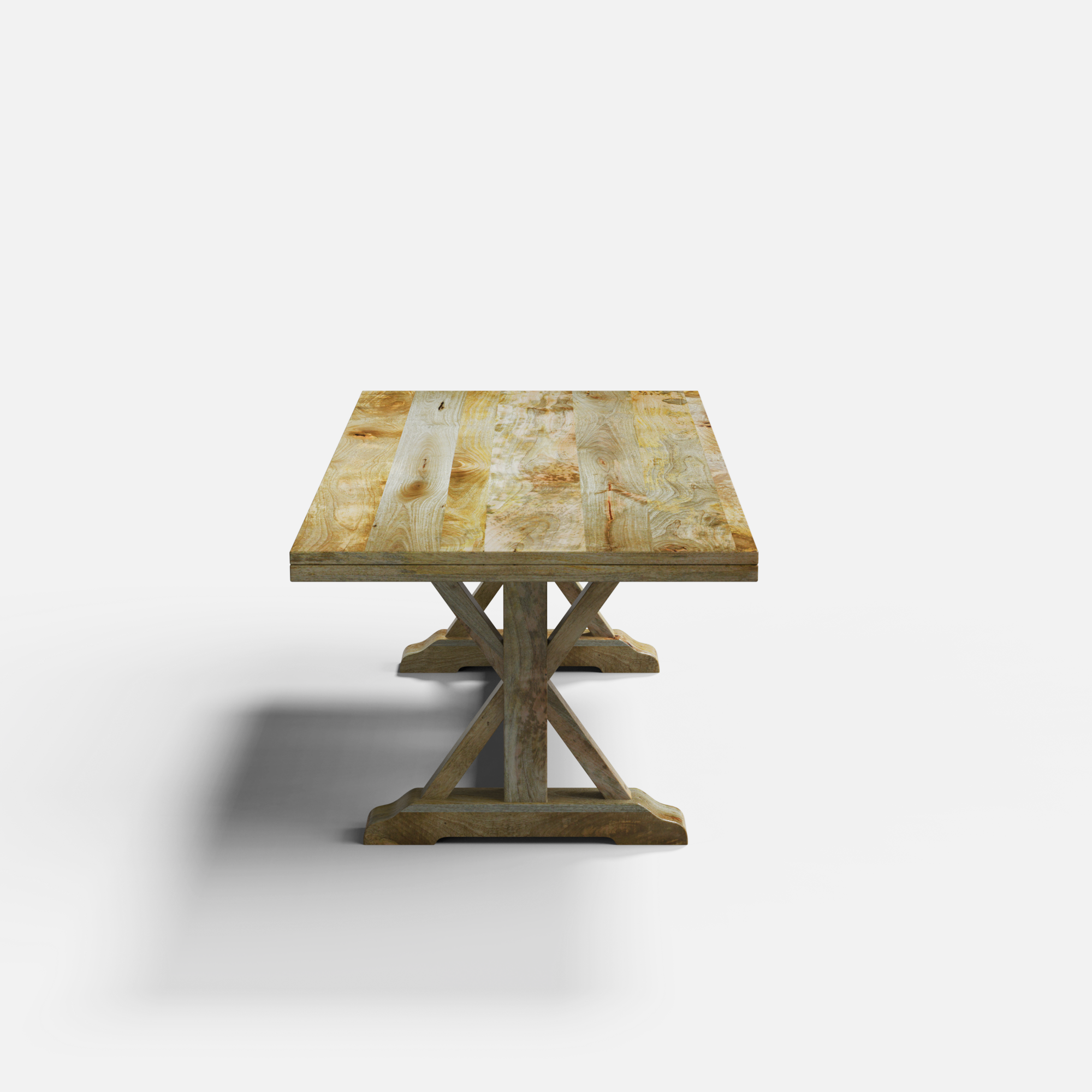 Gable Luxury Dining Table - 8 Seater - 210 cm x 100 cm x 76 cm - Mango