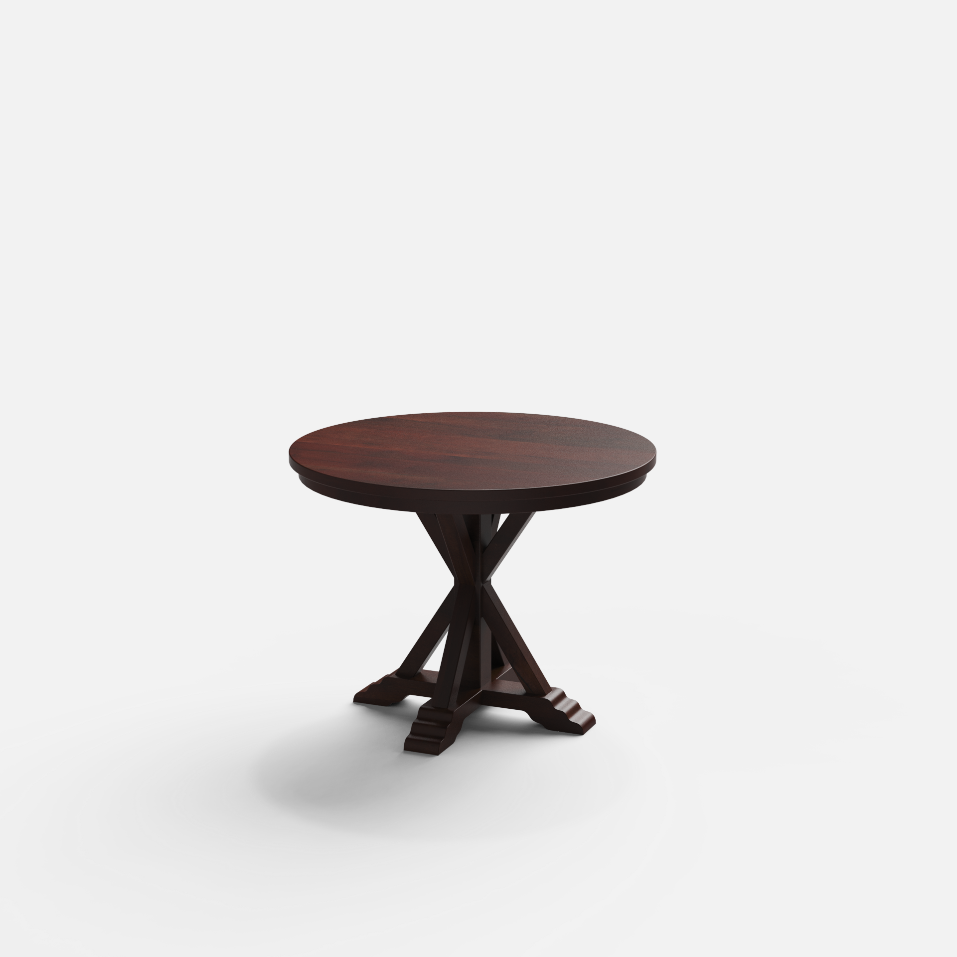 Gable Luxury Round Dining Table - 4 Seater - 100 cm Dia x 76 cm - Mango