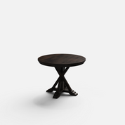 Gable Luxury Round Dining Table - 4 Seater - 100 cm Dia x 76 cm - Mango
