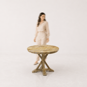 Gable Luxury Round Dining Table - 4 Seater - 100 cm Dia x 76 cm - Mango