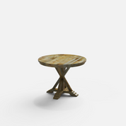 Gable Luxury Round Dining Table - 4 Seater - 100 cm Dia x 76 cm - Mango