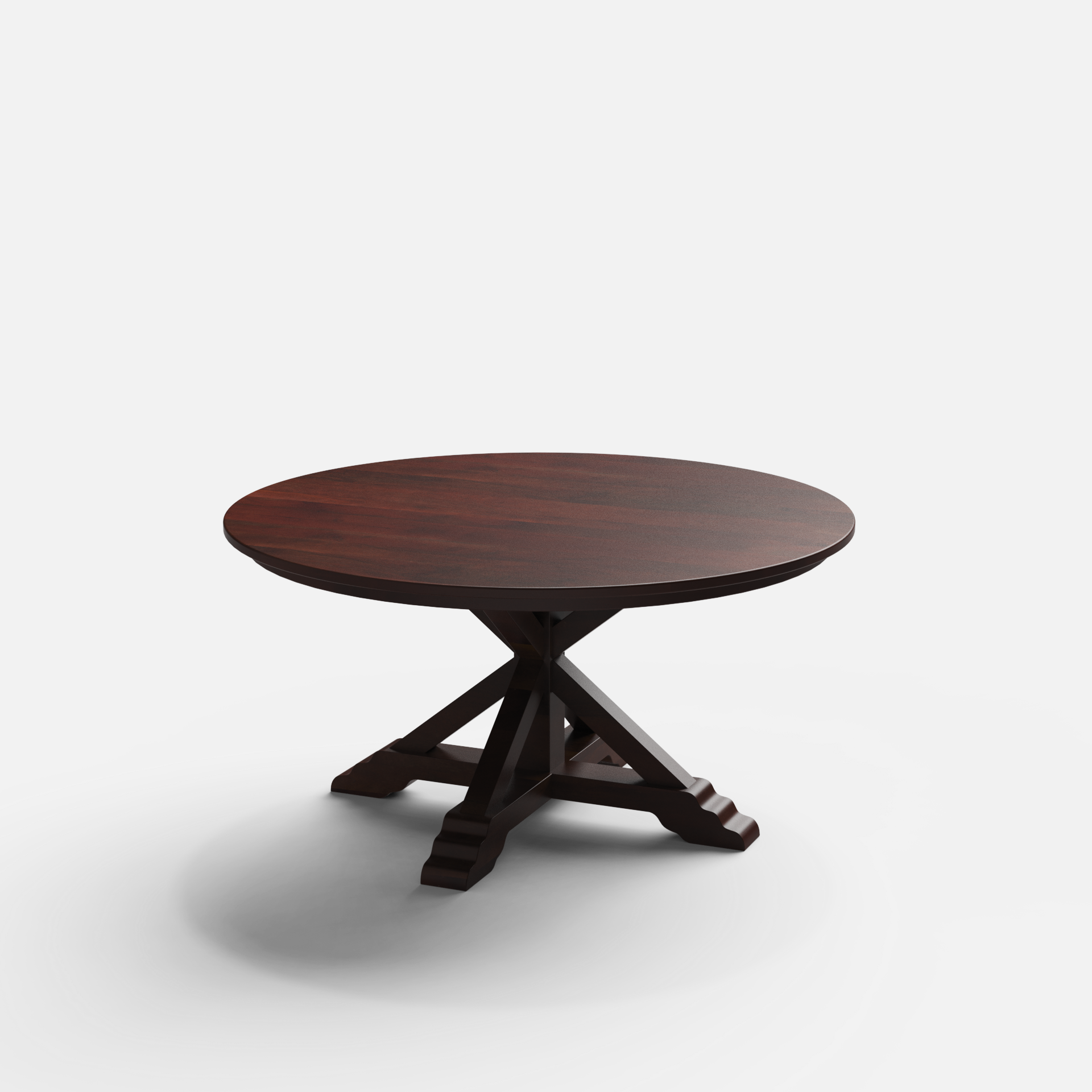 Gable Luxury Round Dining Table - 6 Seater - 150 cm Dia x 76 cm - Mango