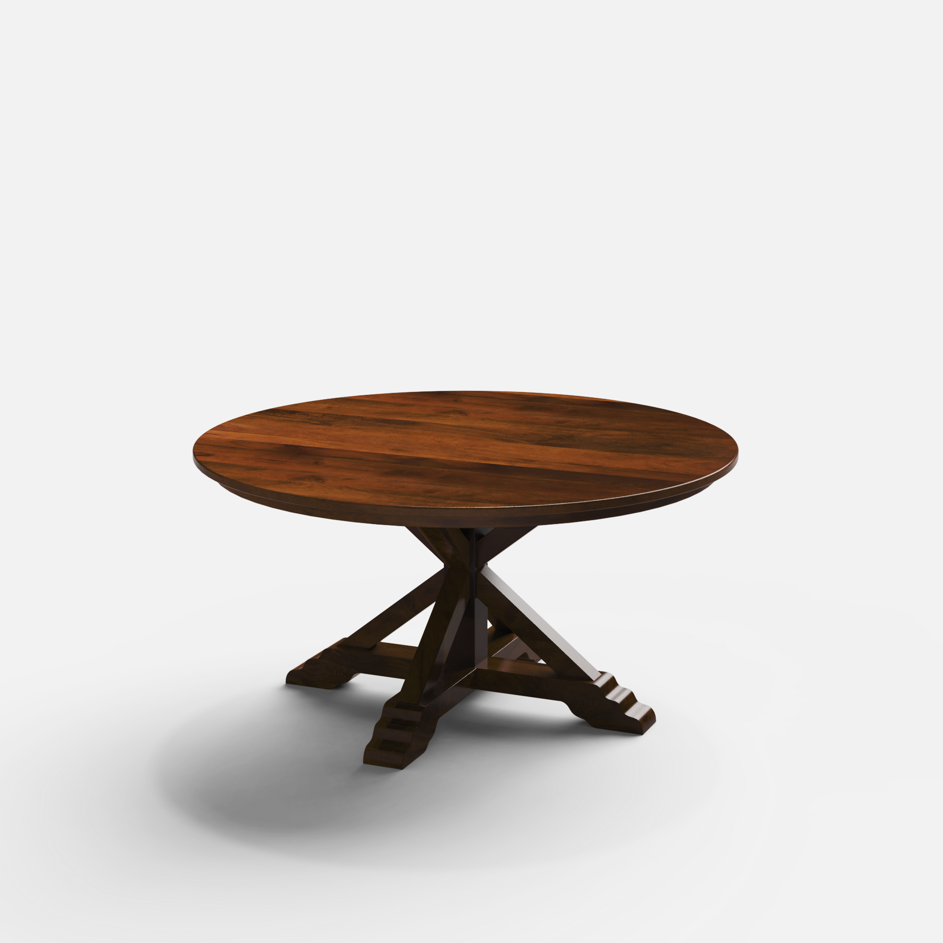 Gable Luxury Round Dining Table - 6 Seater - 150 cm Dia x 76 cm - Mango
