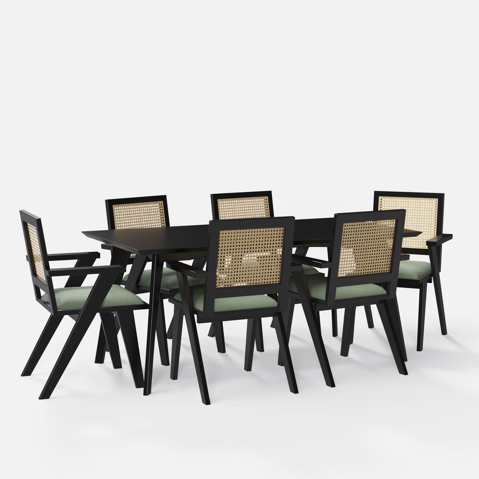 Gina-Flora-dining-set-175cm-black-polish-on-mango-table-6-chairs-black-polish-on-sheesham-seaweed-green-cotton-blend-fabric-V1.png
