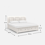 Hale Storage Bed - Solid Wood