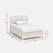 Hale Storage Bed - Solid Wood
