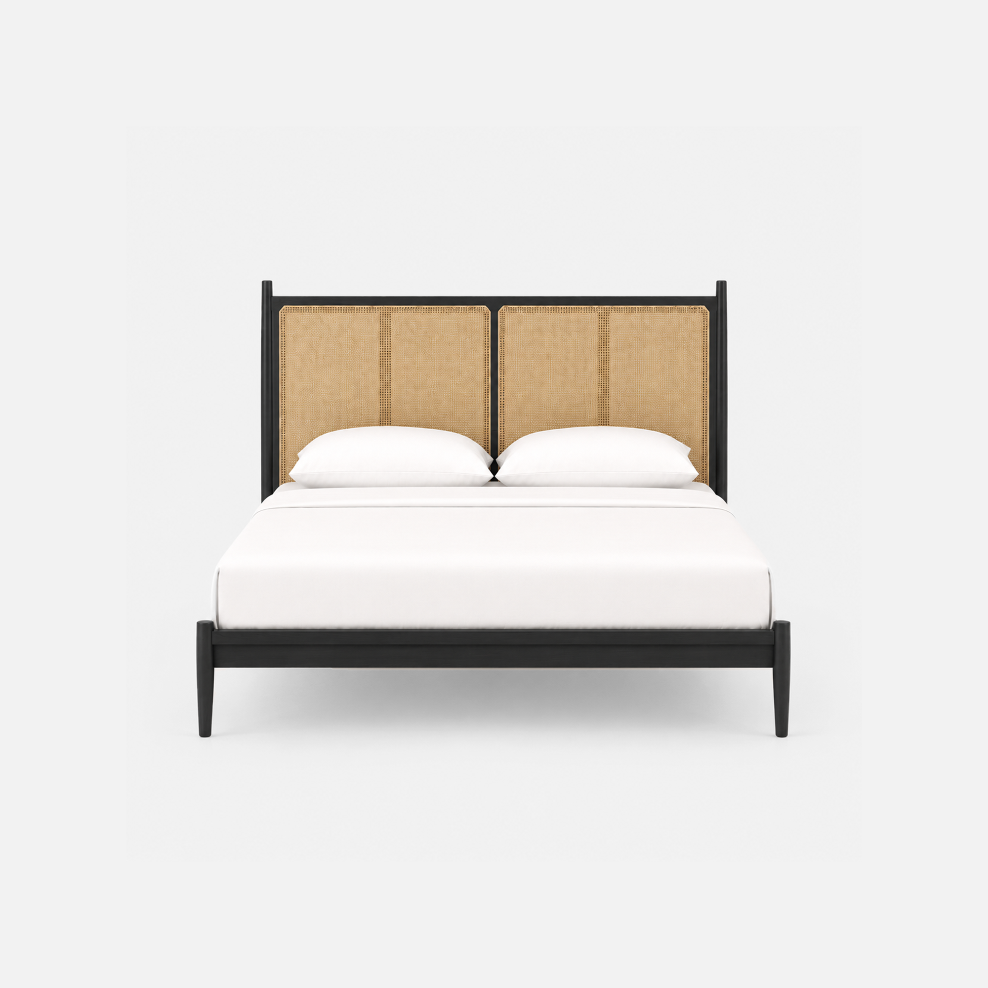 Harbor Woven Cane Wood Bed Frame
