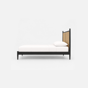 Harbor Woven Cane Wood Bed Frame