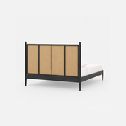 Harbor Woven Cane Wood Bed Frame