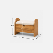 Cameron Storage Bench with Padded Cushion