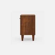 Havenwood Rustic Wood Nightstand with Drawer and Shelf