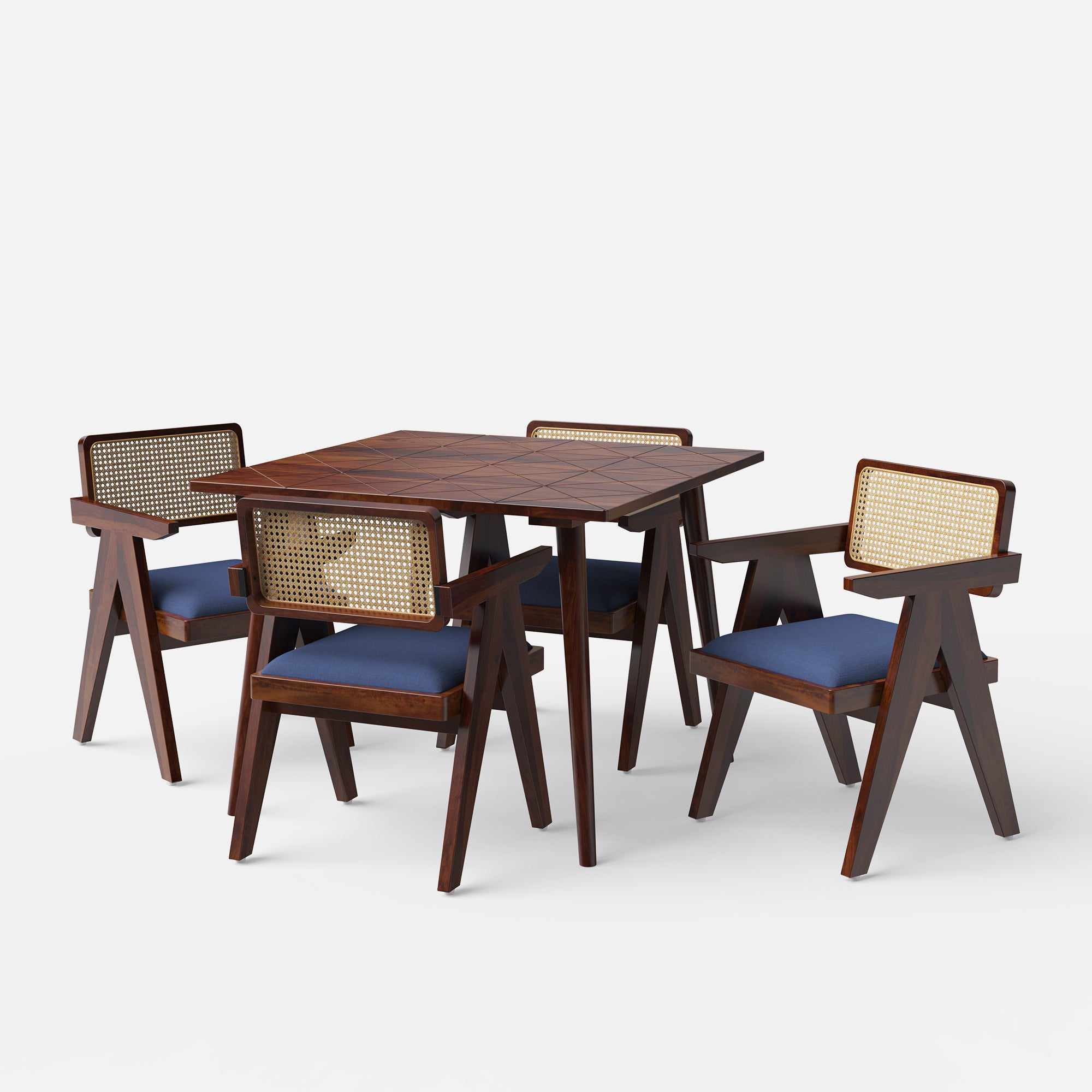 Helena-Pierre Provincial Teak Dining Table Set - 4, 6 Seater - All Sizes - Crafts Mill Bespoke Furniture - Dining