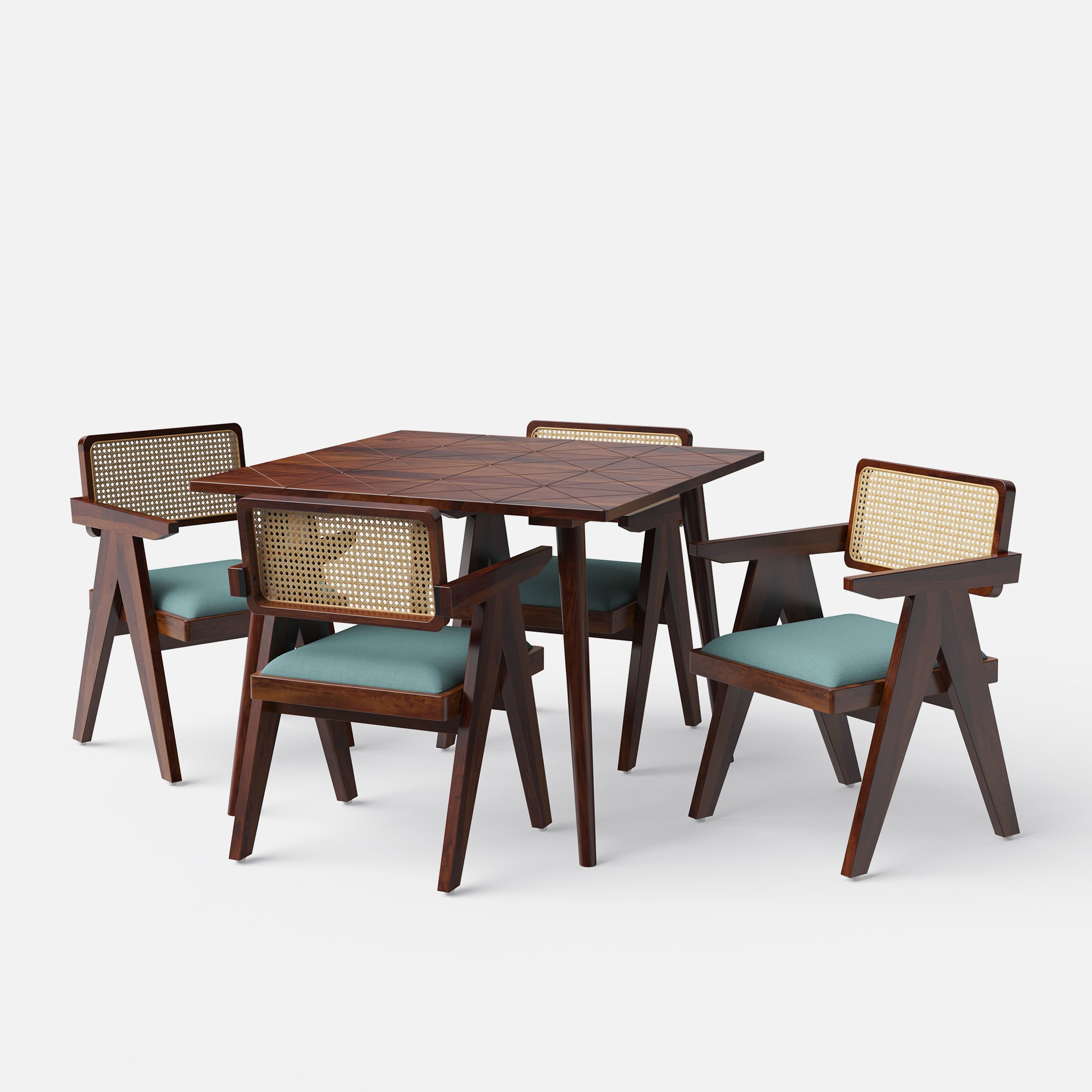 Helena-Pierre Provincial Teak Dining Table Set - 4, 6 Seater - All Sizes - Crafts Mill Bespoke Furniture - Dining