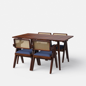 Helena-Pierre Provincial Teak Dining Table Set - 4, 6 Seater - All Sizes - Crafts Mill Bespoke Furniture - Dining