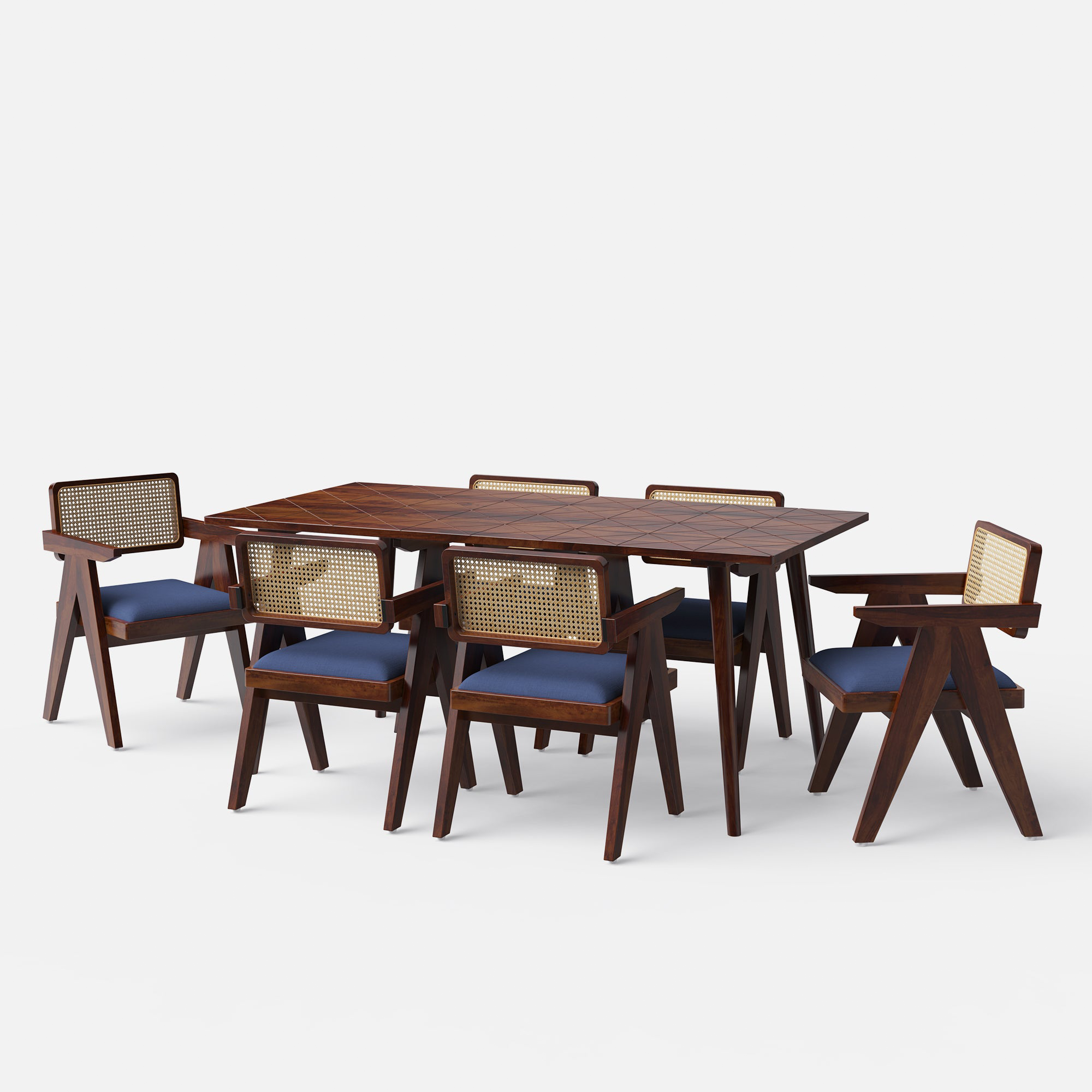 Helena-Pierre Provincial Teak Dining Table Set - 4, 6 Seater - All Sizes - Crafts Mill Bespoke Furniture - Dining
