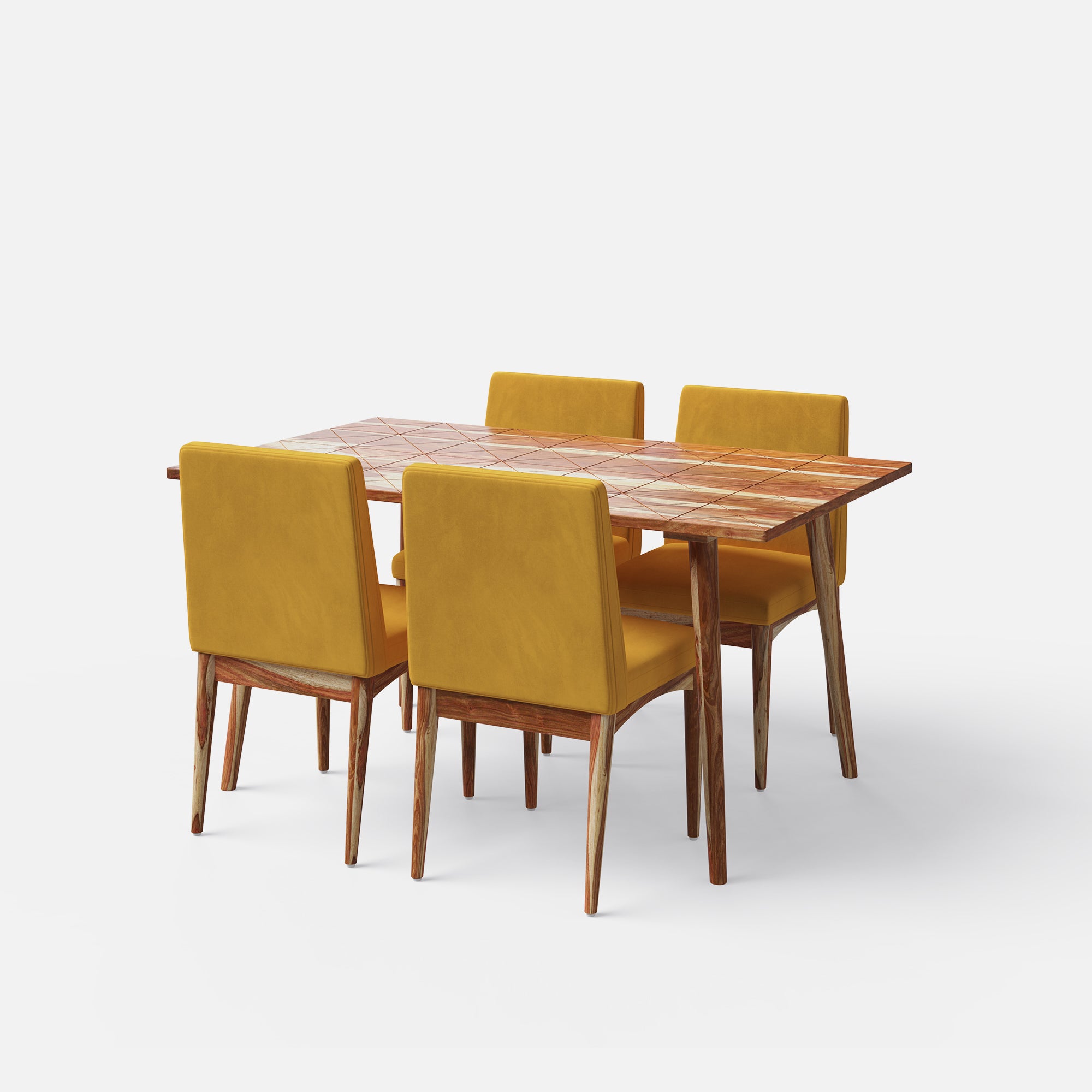 Helena-Lidia Dining Table Set - 4 & 6 Seater/ All sizes - Crafts Mill Bespoke Furniture - Dining