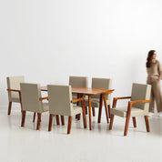 Helena-Watson Dining Table Set- 4 & 6 Seater/ All sizes