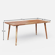 Helena Luxury Sheesham Dining Table - 4, 6 & 8 Seater/All Sizes - Crafts Mill Bespoke Furniture - Dining