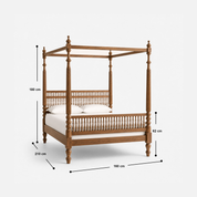 Heritage Spindle Canopy Bed