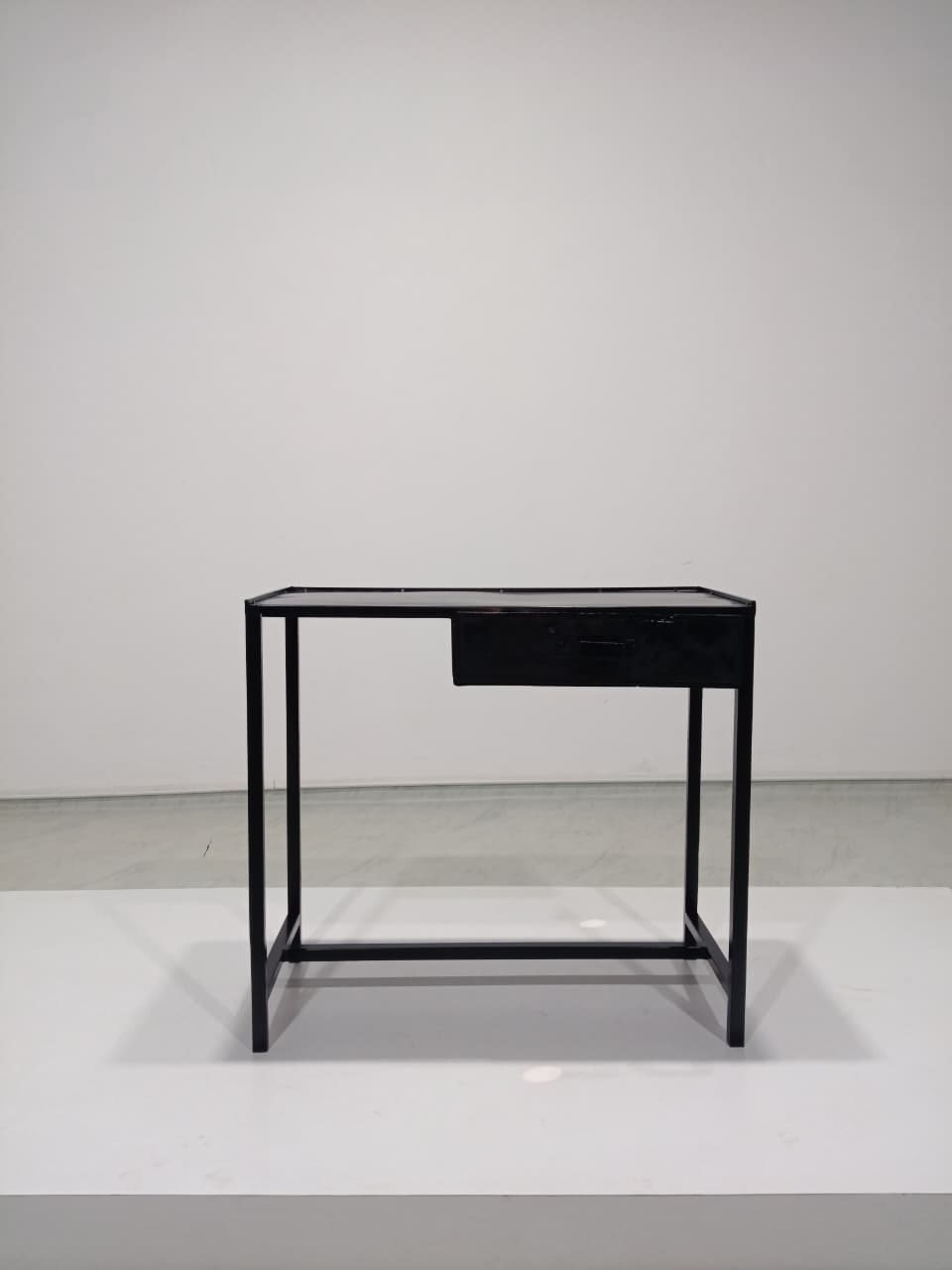 Iron Table in Black Duco Polish