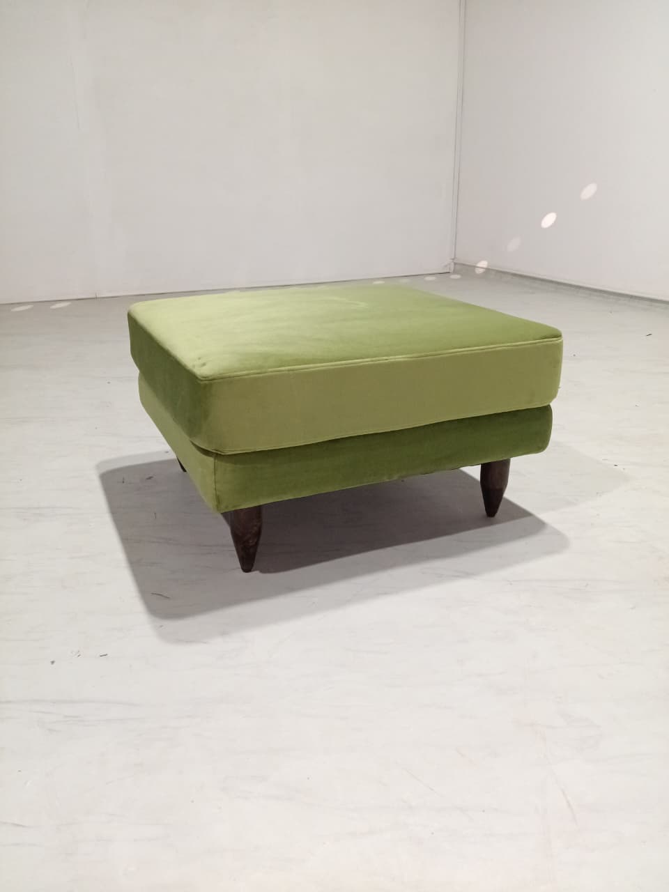 Islay Ottoman - Olive Green