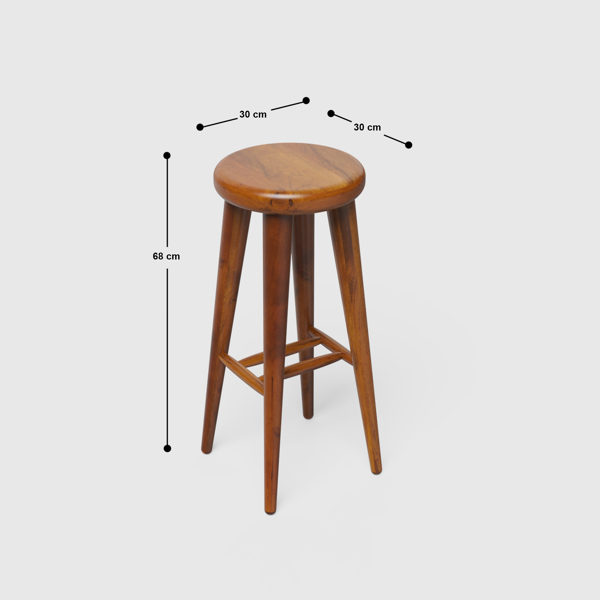 Jack Bar Stool - Crafts Mill Bespoke Furniture - Stool