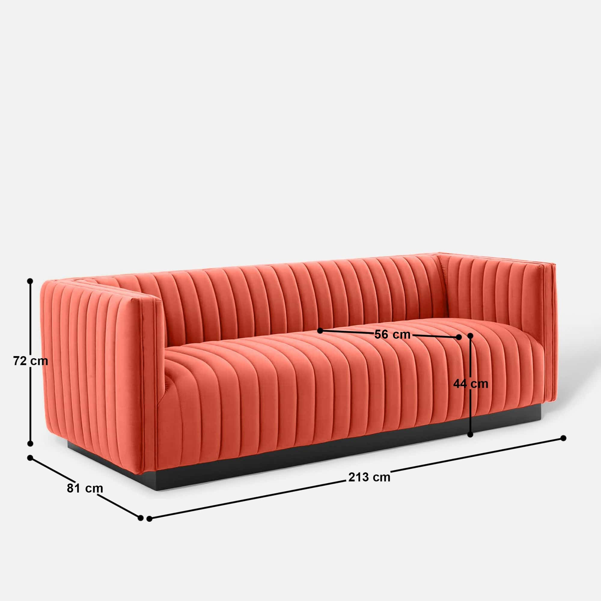 Jazz 3 Seater Sofa - 83.8"