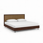 July Low Rattan Bed