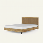 July Low Rattan Bed