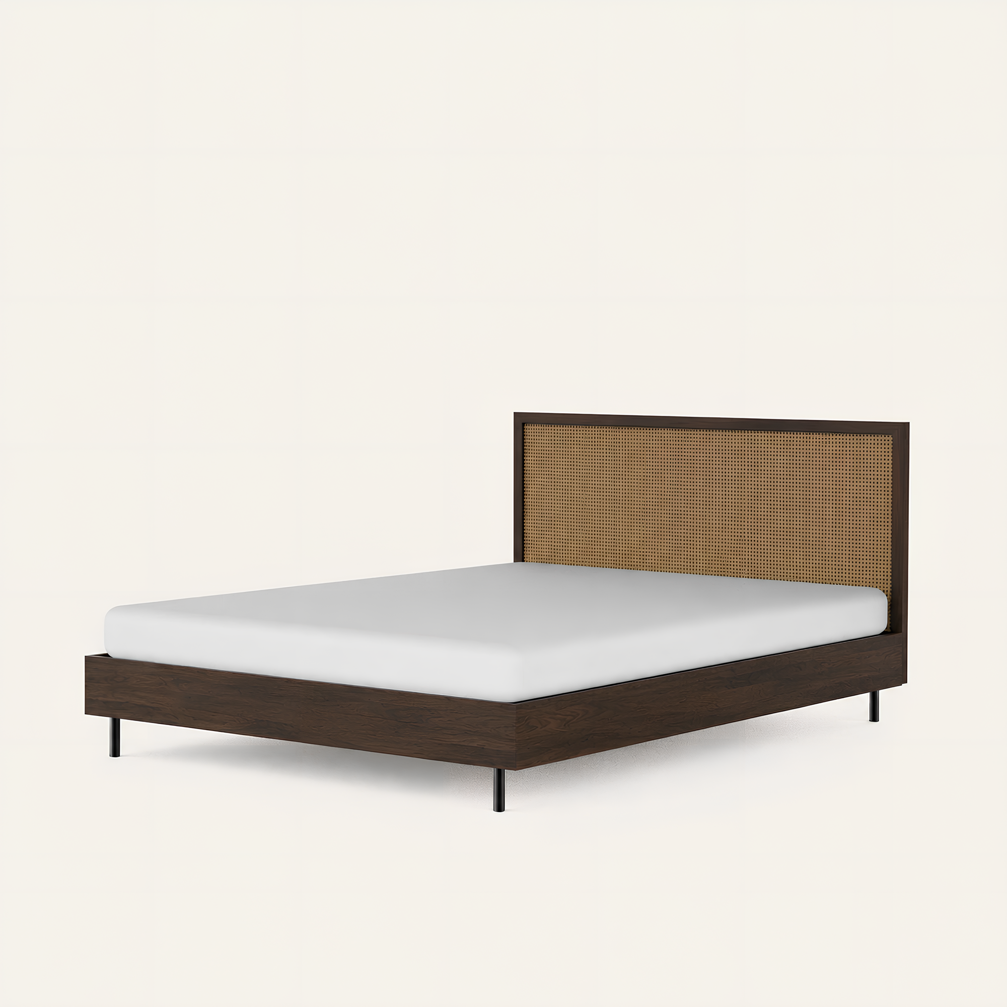 July Low Rattan Bed