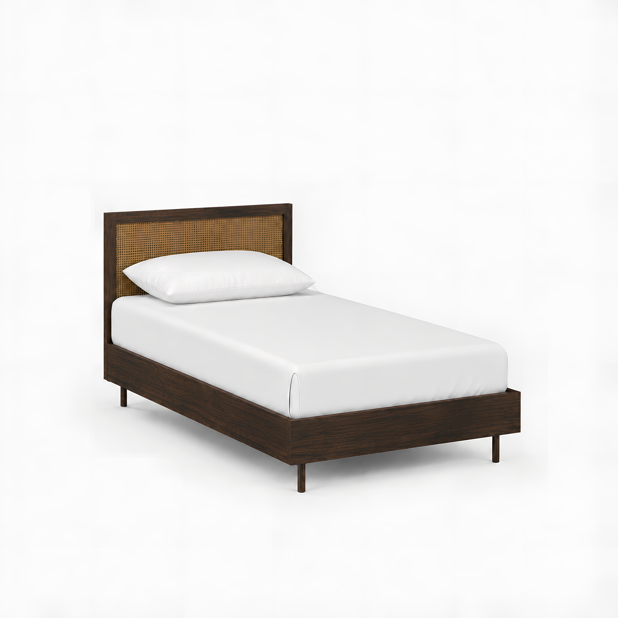 July Low Rattan Bed
