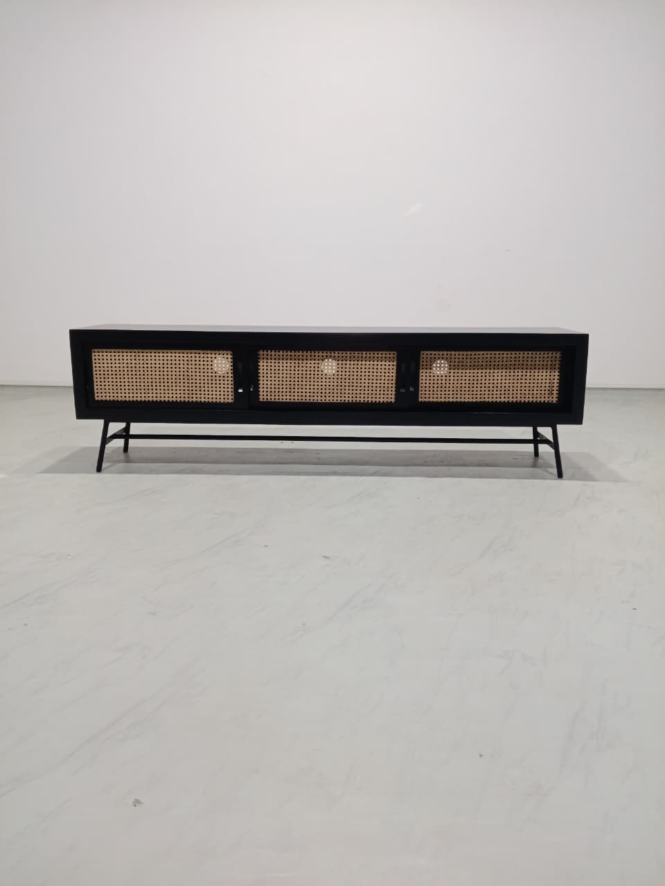 July TV Table Console  - Black Matte
