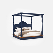 Kelsey Canopy Four-Poster Bed with Distinctive Carved Design