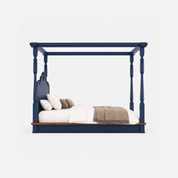 Kelsey Canopy Four-Poster Bed with Distinctive Carved Design