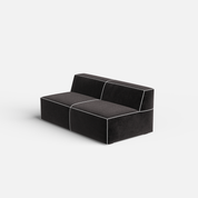 Kim Modular Right Arm 4 Seater Sofa with Ottoman - Crafts Mill Bespoke Furniture - Modular sectional sofas