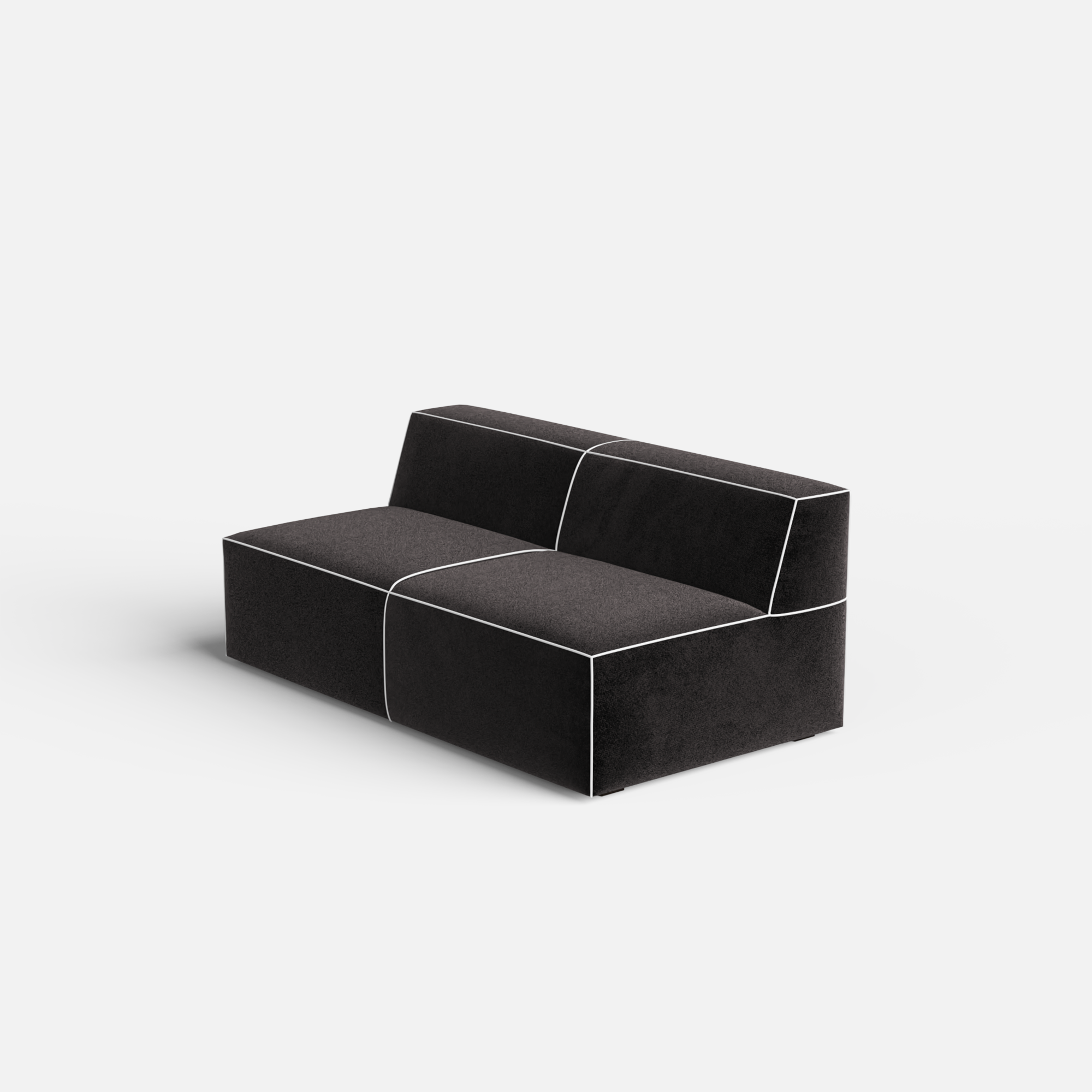 Kim Modular Right Arm 4 Seater Sofa with Ottoman - Crafts Mill Bespoke Furniture - Modular sectional sofas