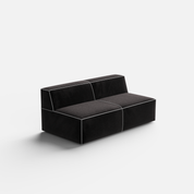 Kim Modular Right Arm 4 Seater Sofa with Ottoman - Crafts Mill Bespoke Furniture - Modular sectional sofas