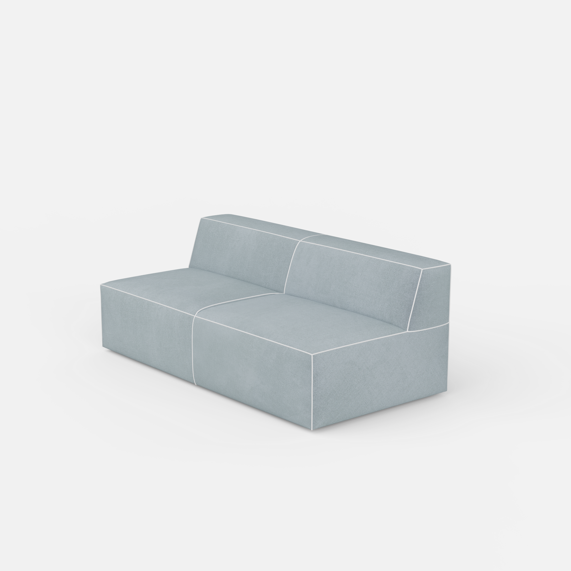 Kim Modular Right Arm 7 Seater Sofa With Ottoman - 128" | 107" Left Chaise