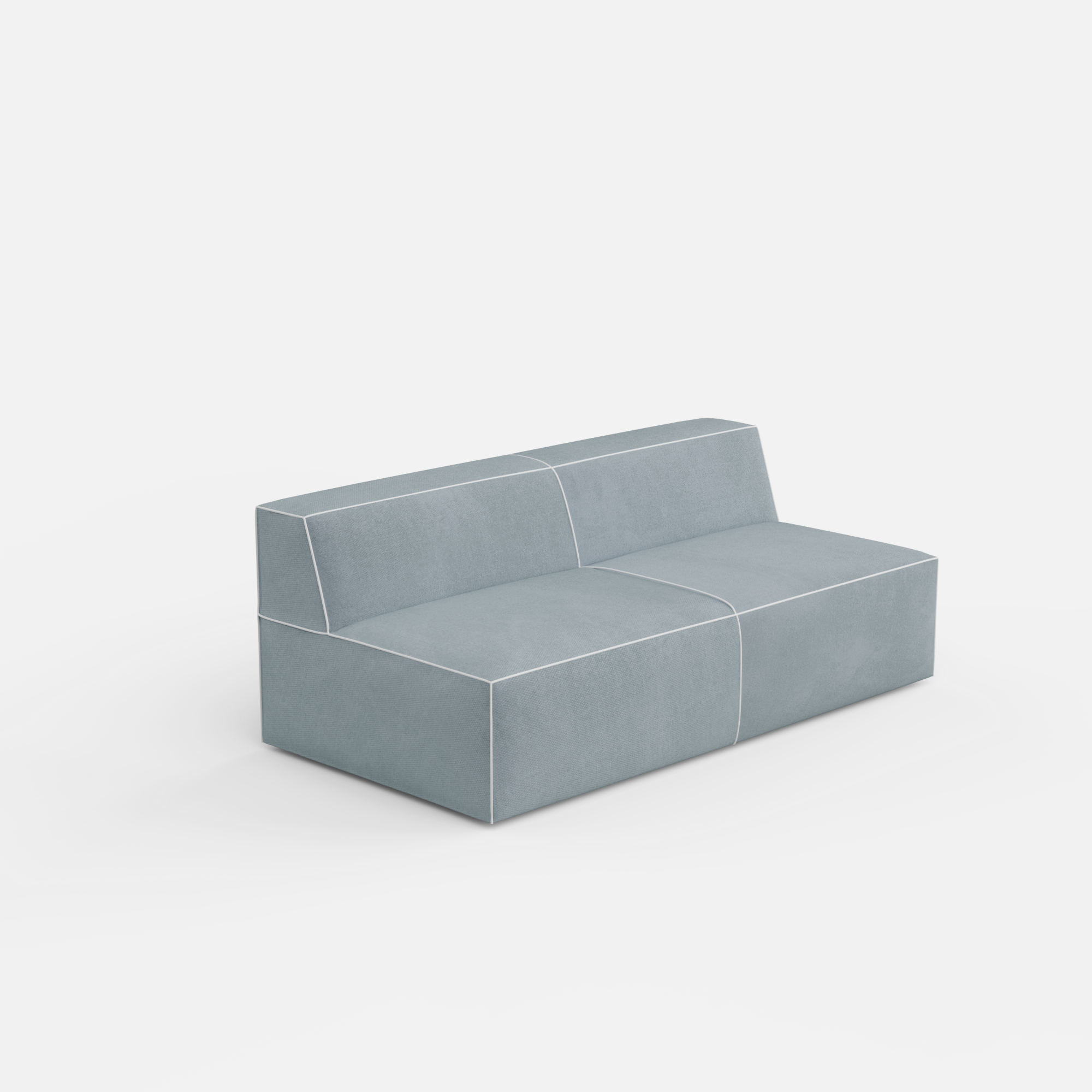 Kim Modular Right Arm 7 Seater Sofa With Ottoman - 128" | 107" Left Chaise