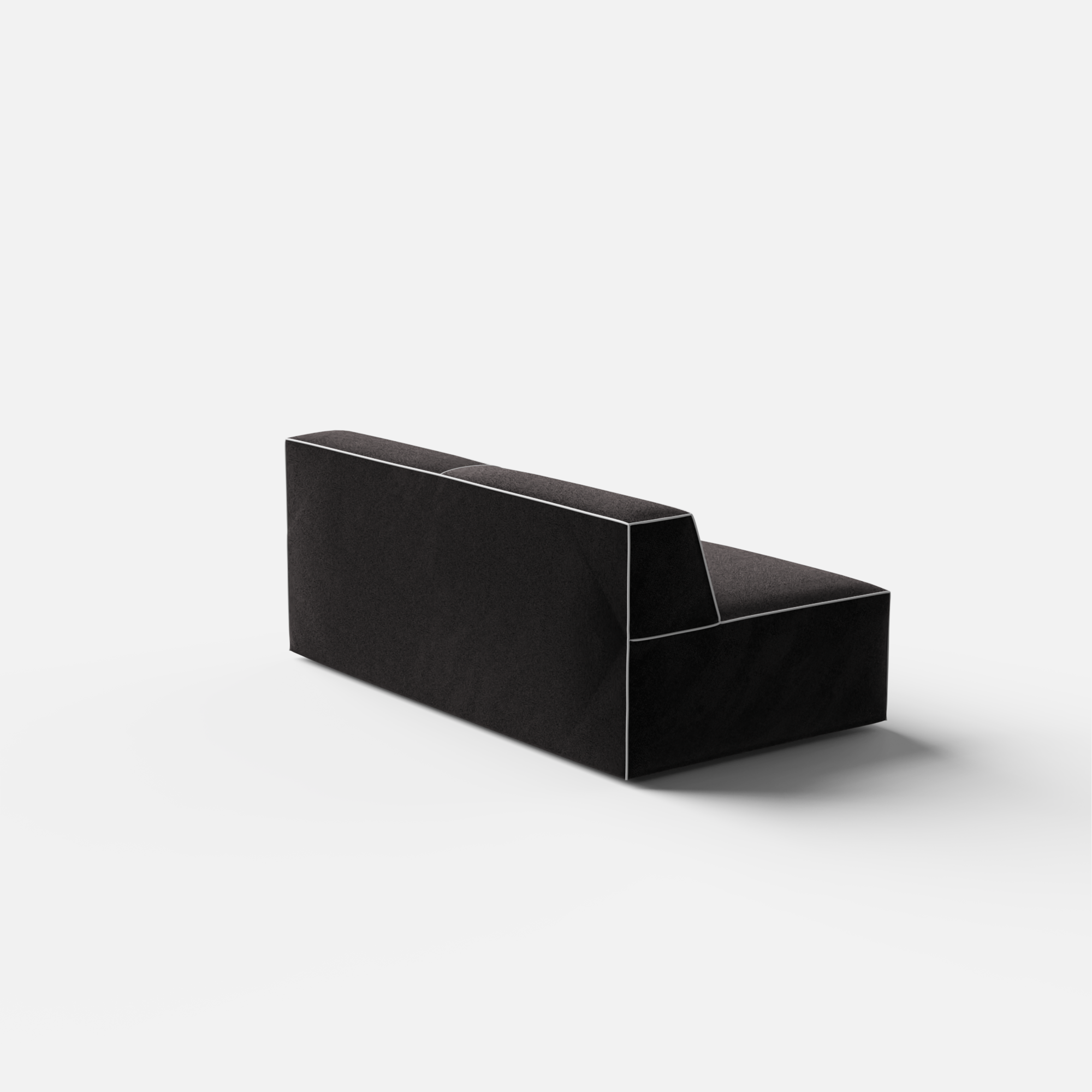 Kim Modular Right Arm 4 Seater Sofa with Ottoman - Crafts Mill Bespoke Furniture - Modular sectional sofas