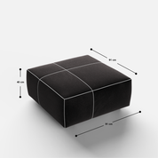 Kim Modular Right Arm 4 Seater Sofa with Ottoman - Crafts Mill Bespoke Furniture - Modular sectional sofas