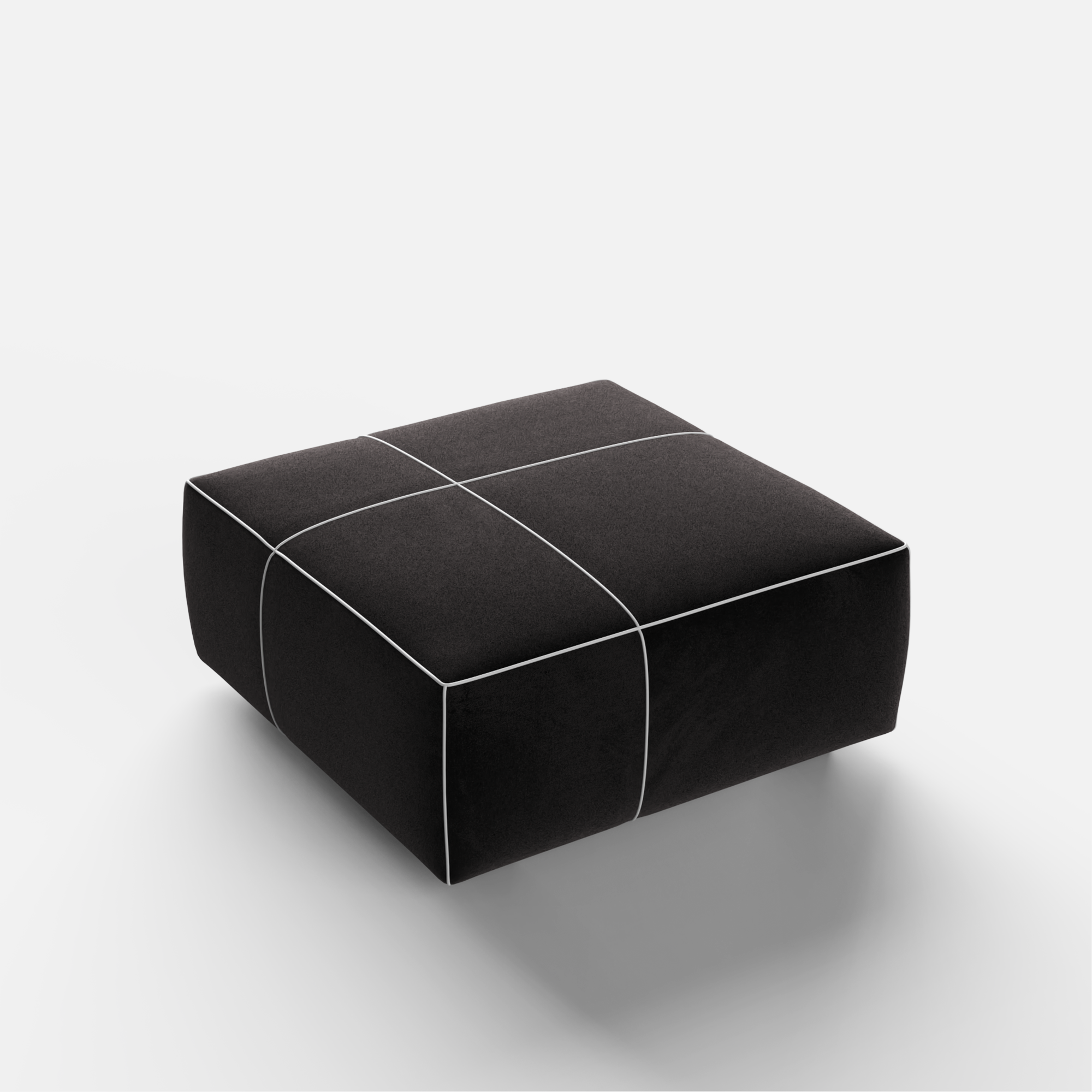 Kim Modular Right Arm 4 Seater Sofa with Ottoman - Crafts Mill Bespoke Furniture - Modular sectional sofas