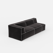 Kim Modular Right Arm 4 Seater Sofa with Ottoman - Crafts Mill Bespoke Furniture - Modular sectional sofas